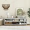 Costway TV Stand TV Console Cabinet 6-Cubby Media Console Entertainment Center with Adjustable Shelves